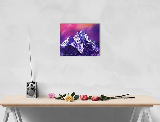 Nepal mountains - original oil painting