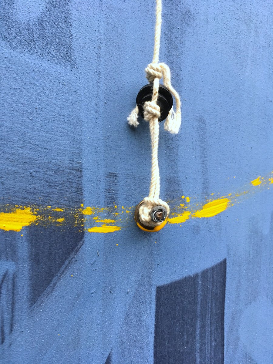 Abstract Oil Painting By Guy Pickford, 22 X 34, Pendulum, Original Artwork