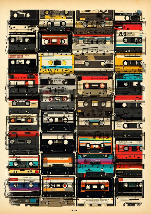 HiFi Retro Tape Cassette Wall by Jakub DK - JAKUB D KRZEWNIAK