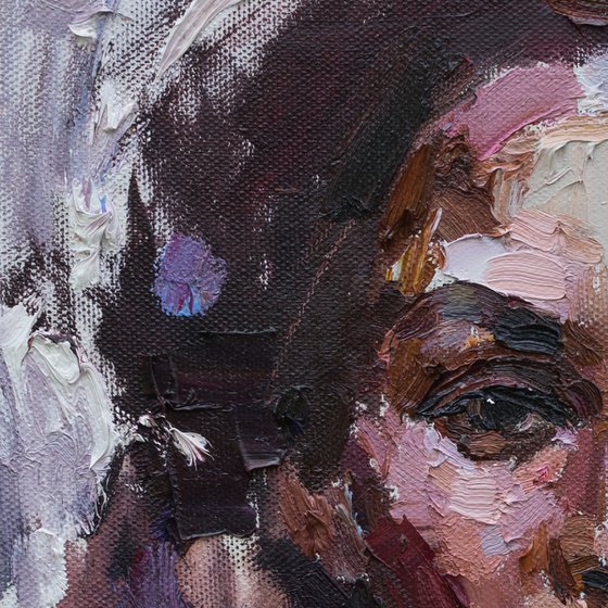 Woman portrait Original oil painting