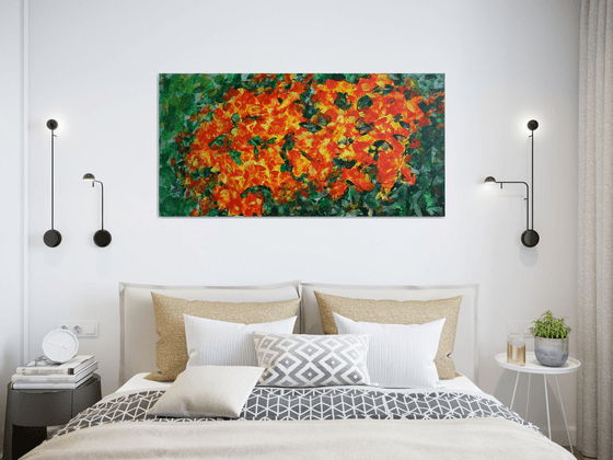 Late Roses in Autumn /  ORIGINAL PAINTING