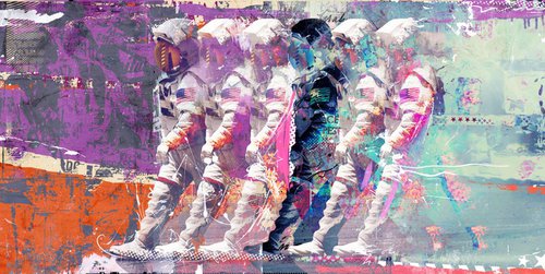 Astronaut Moonwalk by Teis Albers