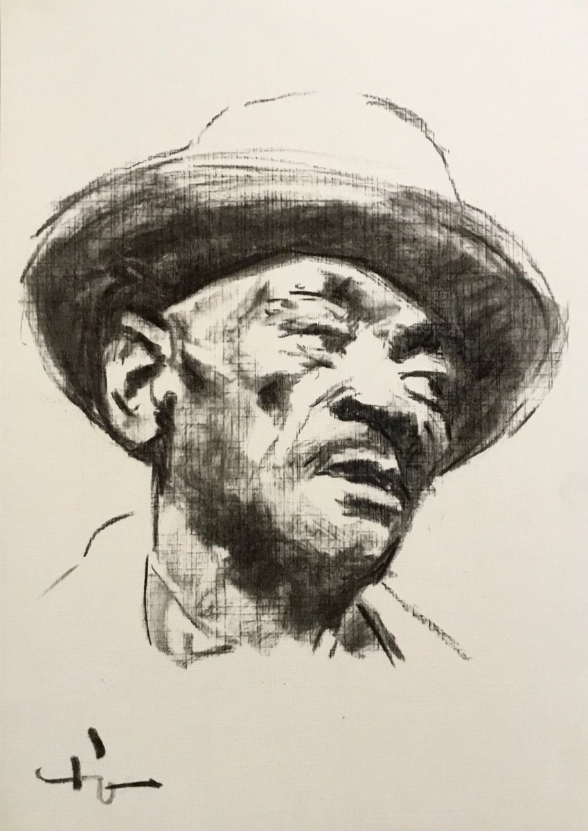 Blues Portrait : Mance Lipscomb by Dominique D�ve