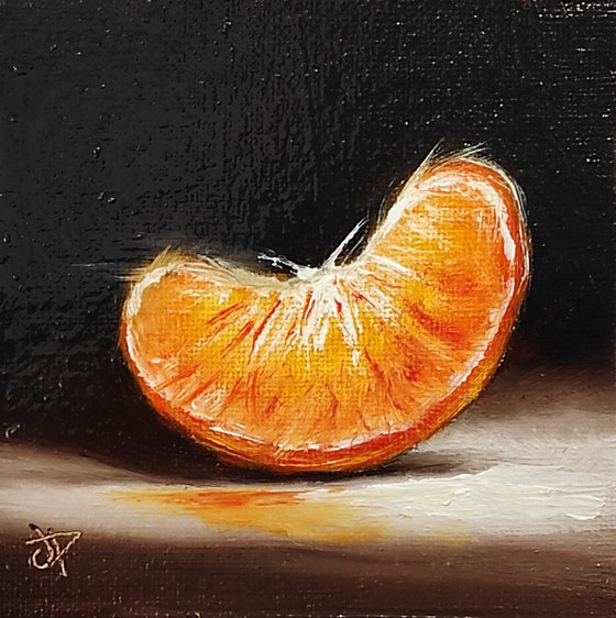 Little orange segment  still life