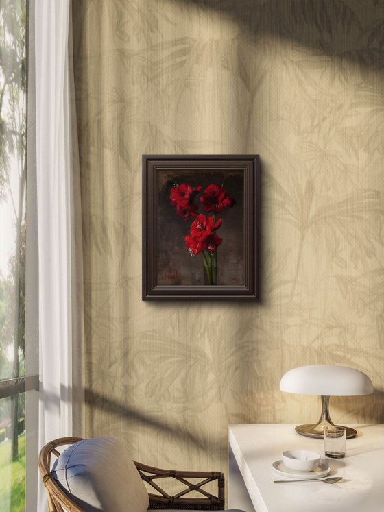 “Amaryllis in Red”