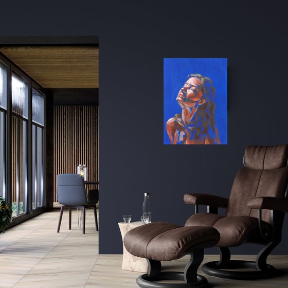 Abstract woman portrait. Digital art. 60x80cm/23.6x31.5in