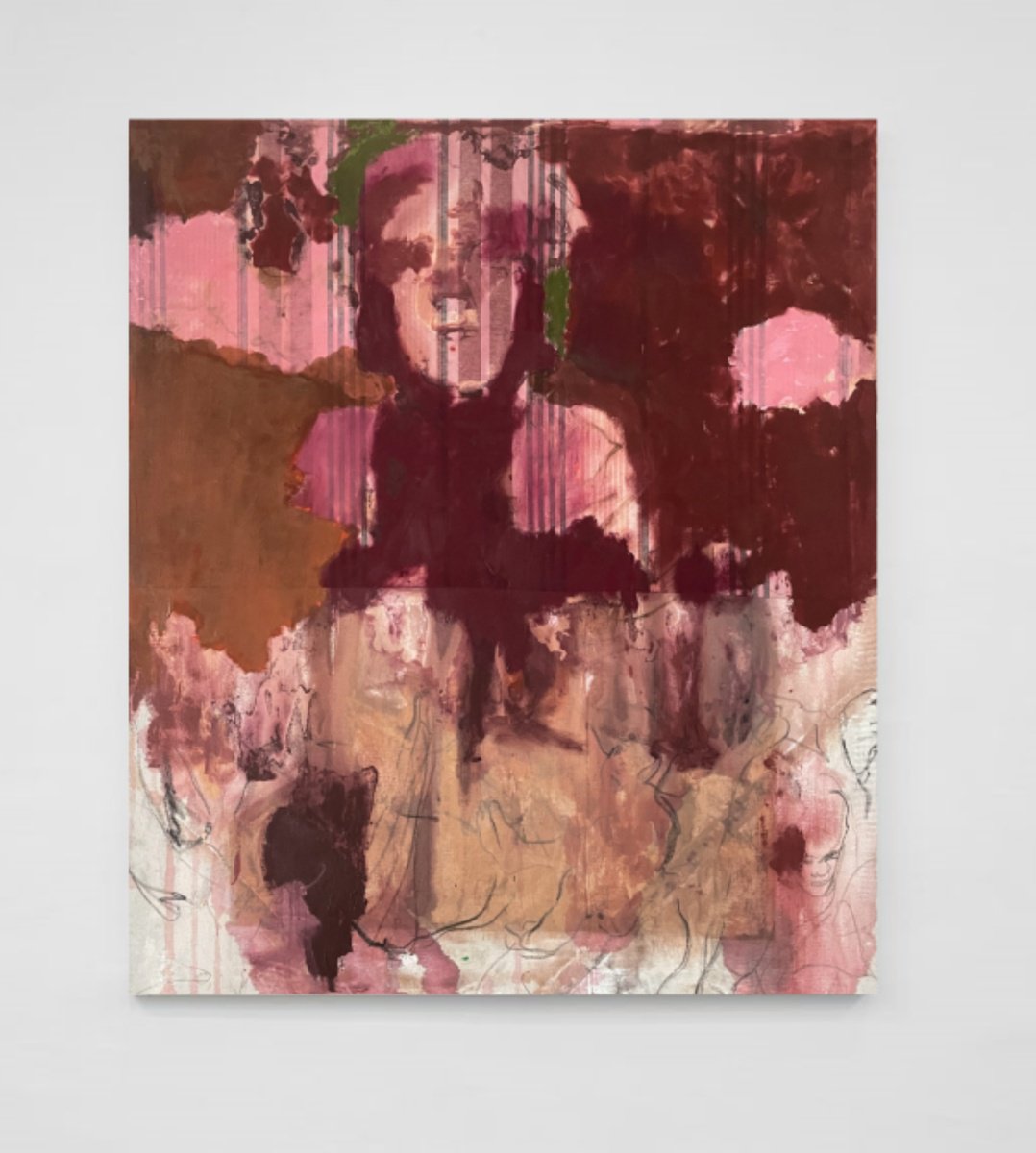 Abstract Painting By Gela Mikava, 47 X 55, Carnivores And Herbivores, Original Artwork