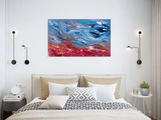 Restless calm II, 100x60 cm