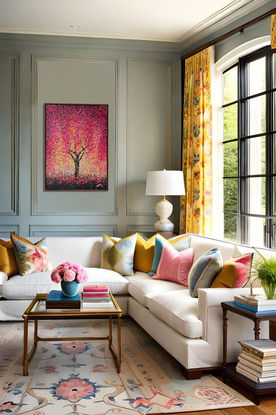 Pink Serenity - framed