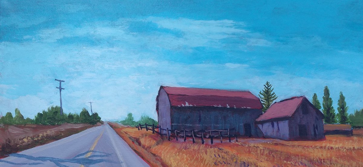 Quiet country roads of Ontario by Edward Abela