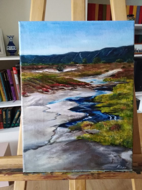 Landscape Mountain River Bend