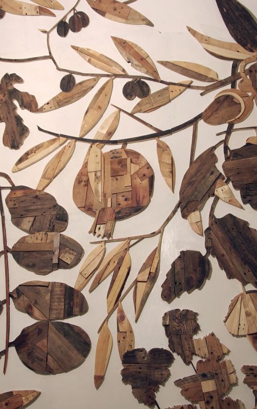 Upcycled wood #Leaves and branches in autumn (part.) by Laboratorio Linfa