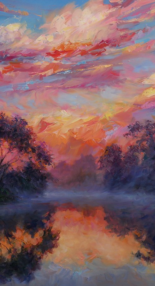 "Sunset on the River" by Gennady Vylusk