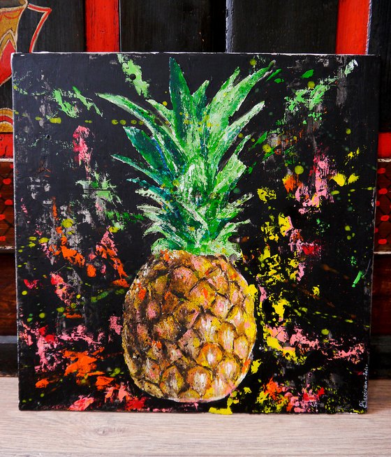 Pineapple Starwars - Still life - READY TO HANG Food Original