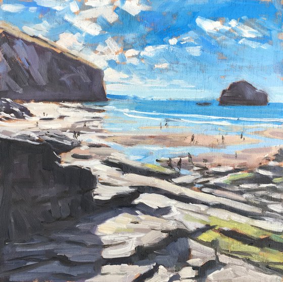 Trebarwith Strand spring