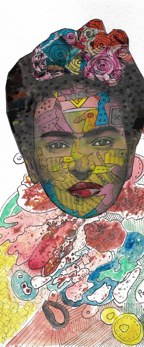 Portrait of Frida Kahlo # 74 by Pavel Kuragin