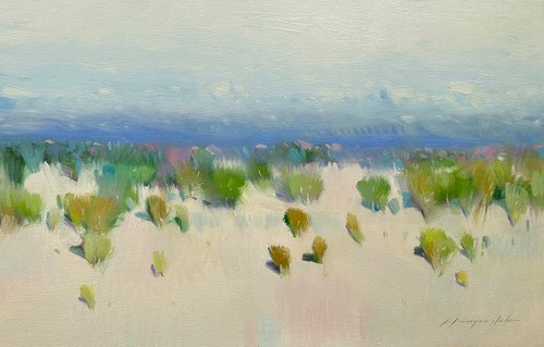 Summer Day, Original oil painting, Handmade artwork, One of a kind by Vahe Yeremyan