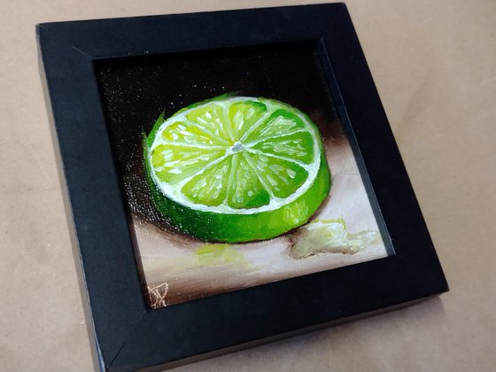 Little lime slice still life