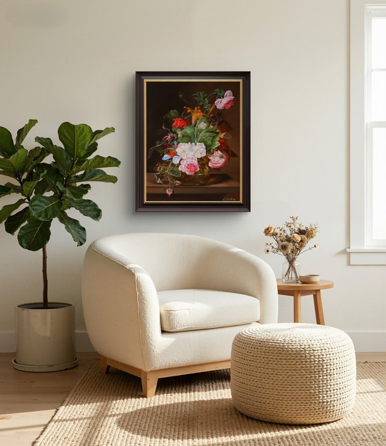 Floral Still Life with Garden Flowers