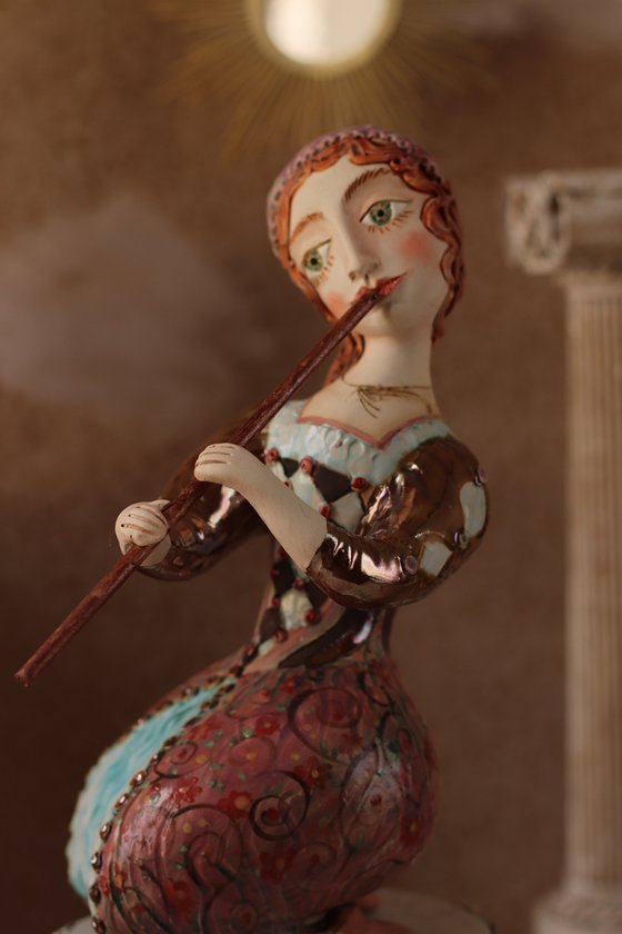 Girl with a flute