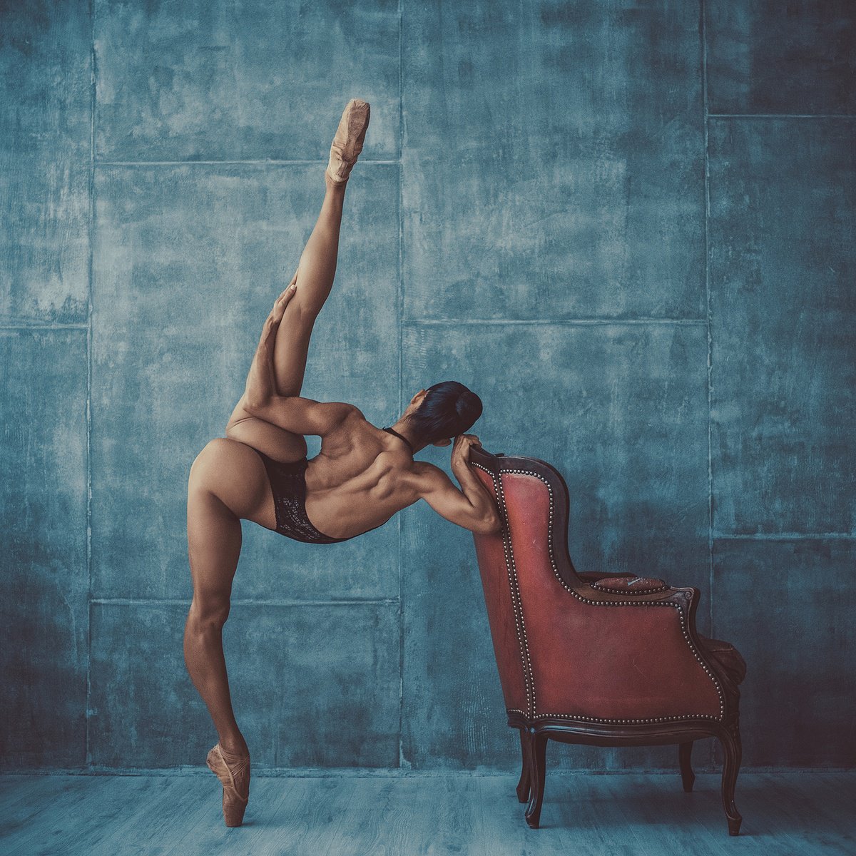 Photorealistic Portrait Photograph By Dan Hecho, 24 X 24, Laetitia, Original Artwork