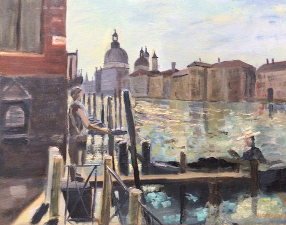 Morning on the Grand Canal, Venice oil painting