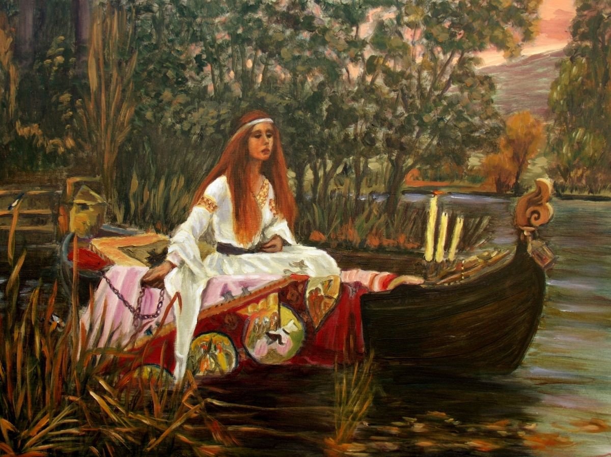 The Lady Of Shalott By Elena Sokolova, 31 X 24, Artwork For Sale On Artfinder