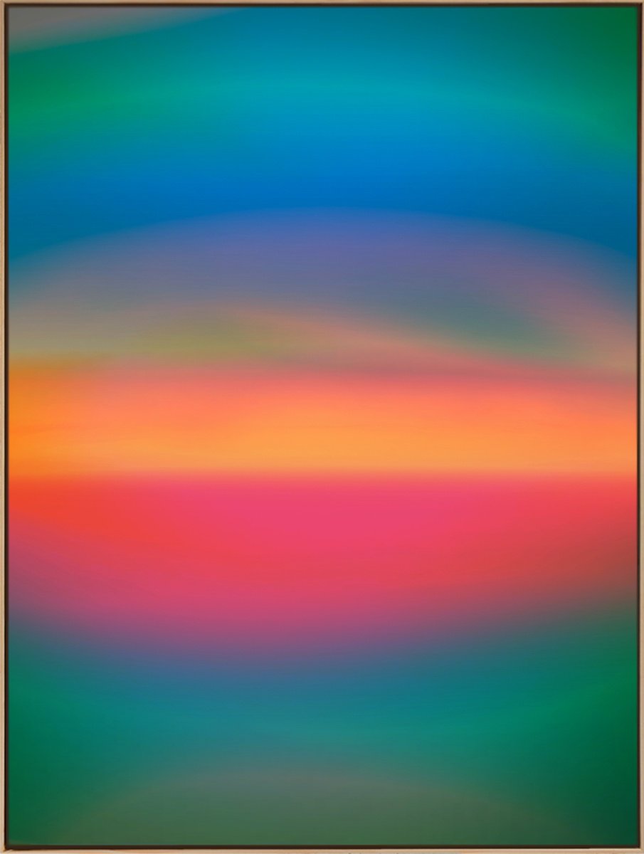 Abstract Landscape Acrylic Painting By Jonas Peres, 30 X 39, Sweet Soul, Study 6, Original Artwork