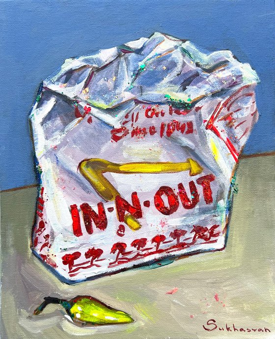 Still Life with In-N-Out Bag