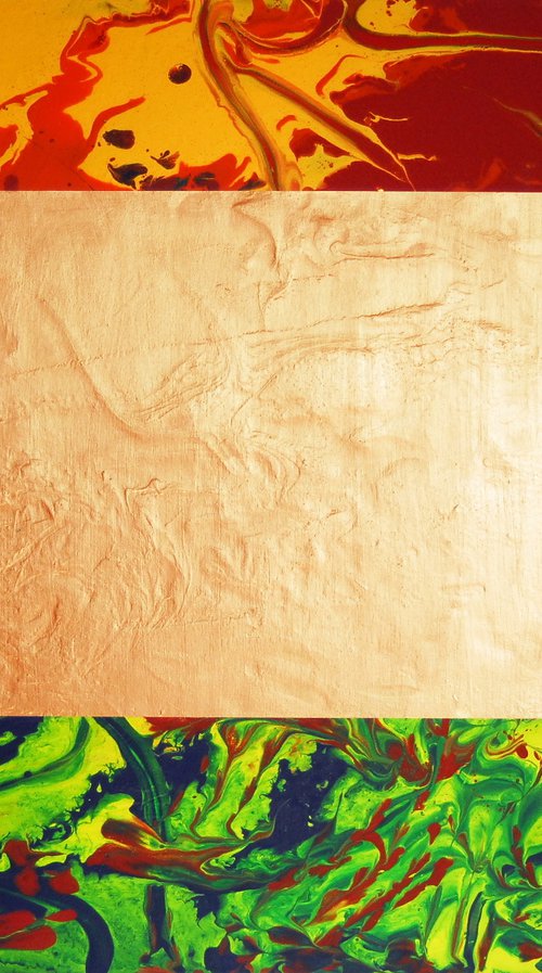 Abstract on canvas 158 by Conrad Bloemers