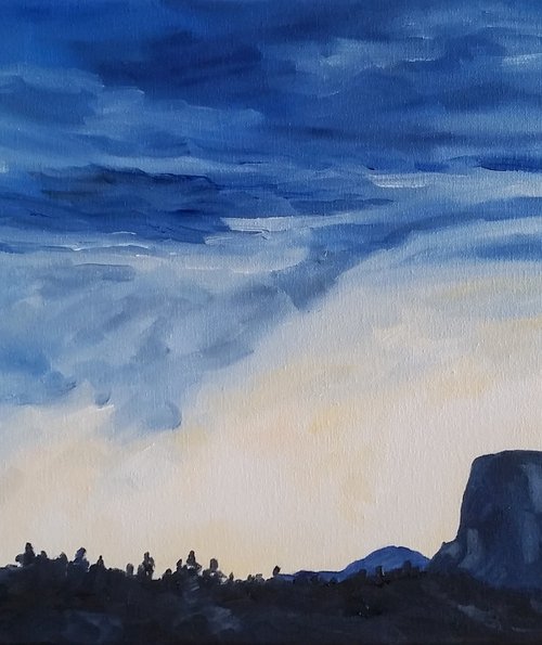 "Rain at the Scared Tower" - Wyoming - National Parks - Landscape by Katrina Case