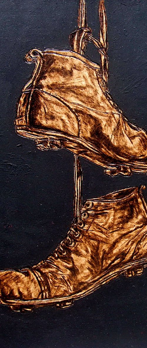 Old brown shoes by MILIS Pyrography