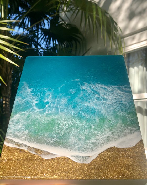 Teal Waves - Ocean, beach, sun