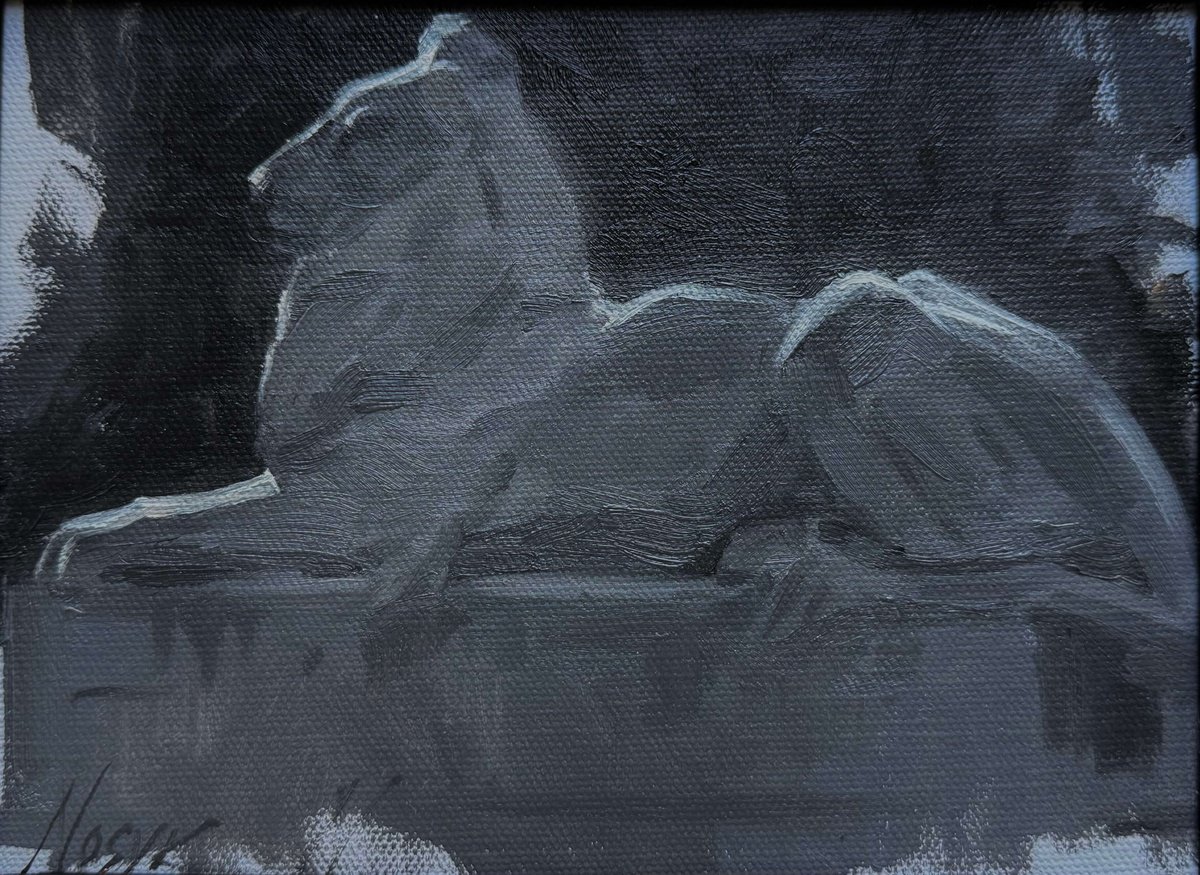 Impressionistic Cityscapes Oil Painting By Nataliia Nosyk, 11 X 8", Lion, Original Artwork