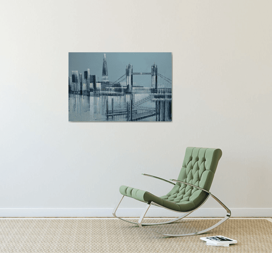 London. Tower Bridge And The Shard In Morning Light