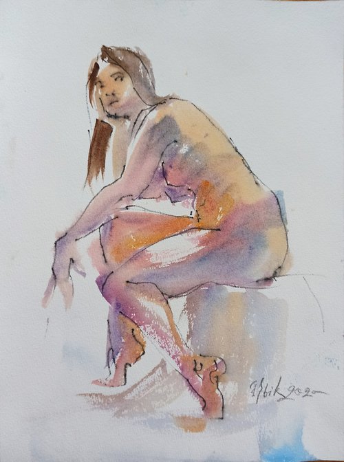 Nude #5 032020 by Irina Bibik-Chkolian