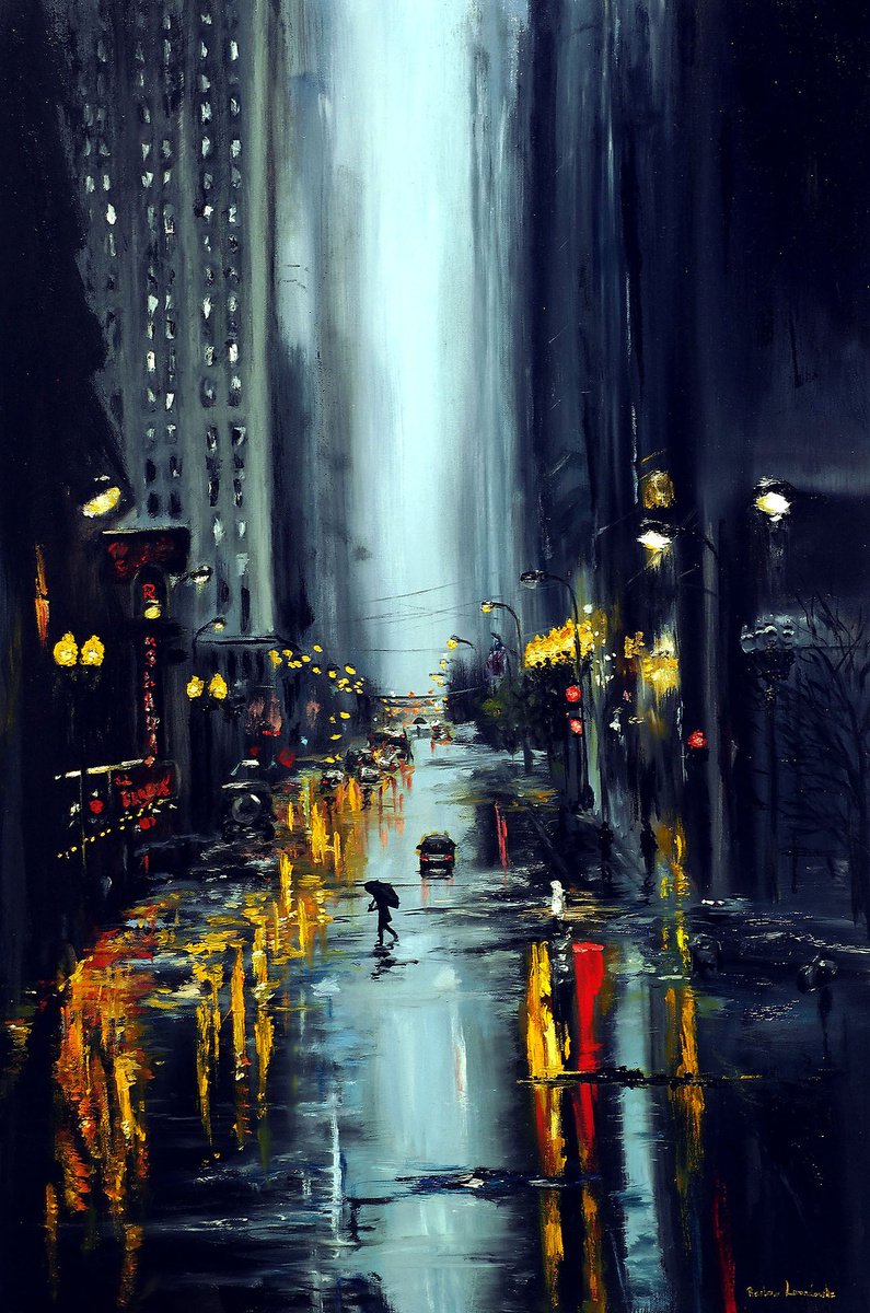 The Lights that Shine in New York by Ruslana Levandovska