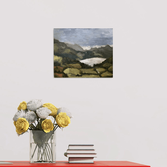 Snowdonia landscape - An original plein air oil painting