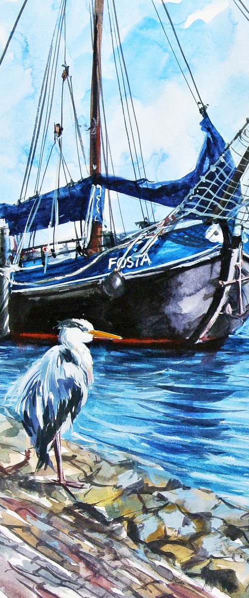 A Heron from Volendam by Ksenia Astakhova