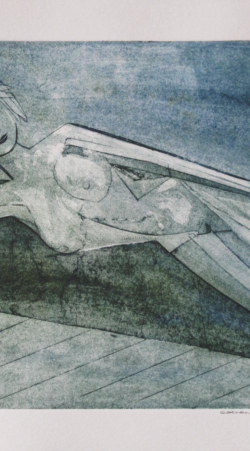 Reclining Female Nude by Catherine O’Neill