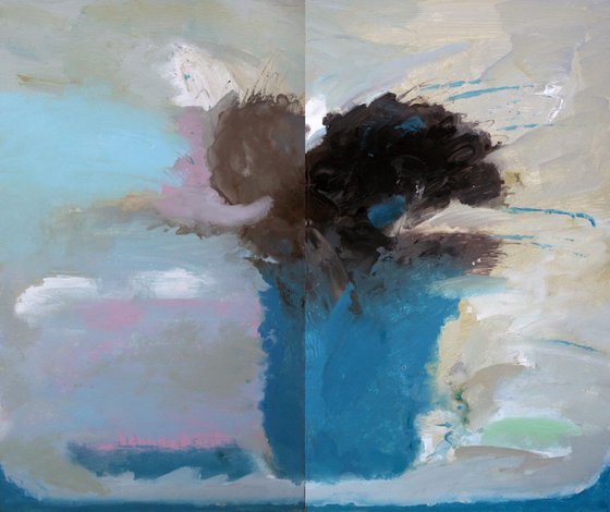 Large diptych, 120x100 cm, Tree of life