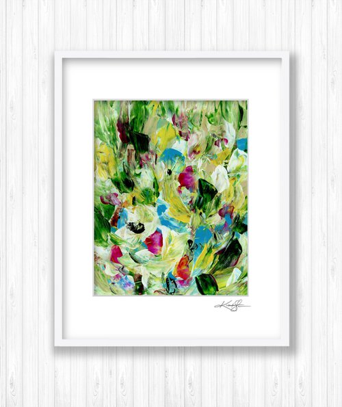Tranquility Blooms 7 - Flower Painting by Kathy Morton Stanion by Kathy Morton Stanion