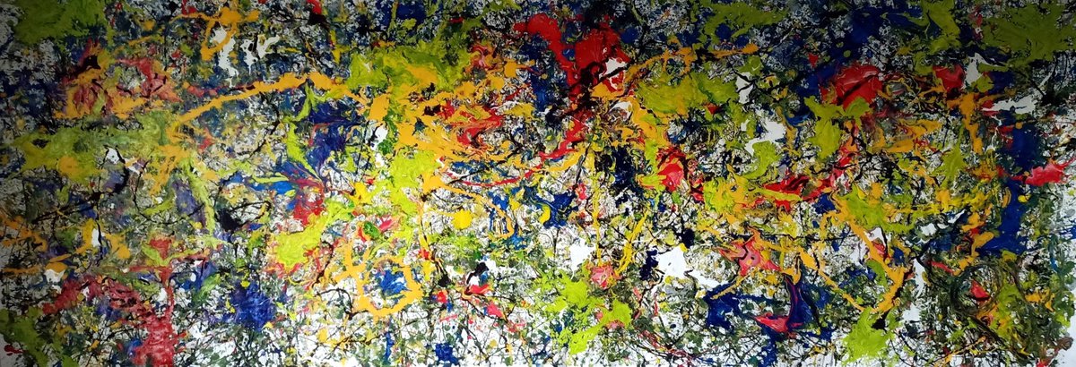 Impressionistic Abstract Acrylic Painting By Antonino Puliafico, 138 X 51, Il Bacio, Original Artwork