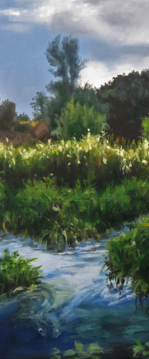 Evening in Bibury by Kerry Lisa Davies