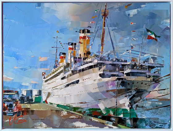 Steam Ship "SS RELIANCE" Series "Ocean Liners Fine Art" part #1