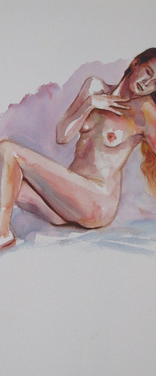 Seated female nude by Rory O’Neill