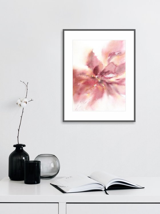 Pink abstract flower