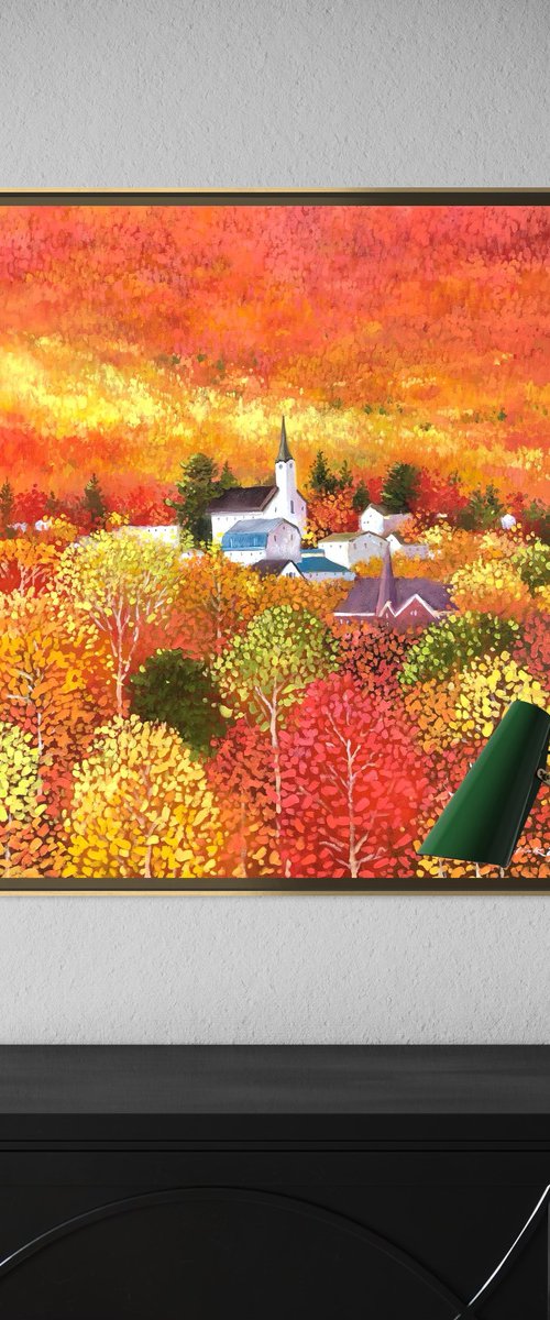 Autumn forest by Volodymyr Smoliak