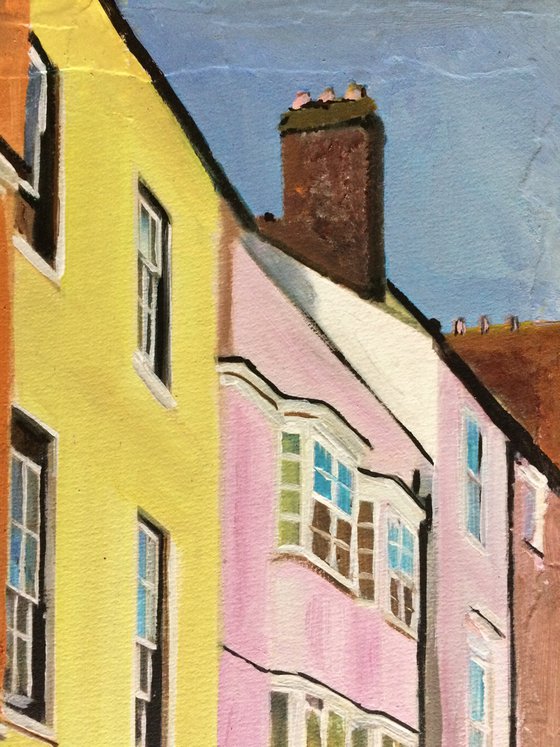 Oxford, Pastel Coloured Houses