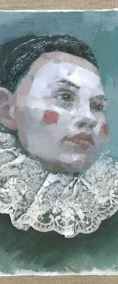 Portrait of a Pierrette by Steve Mitchell